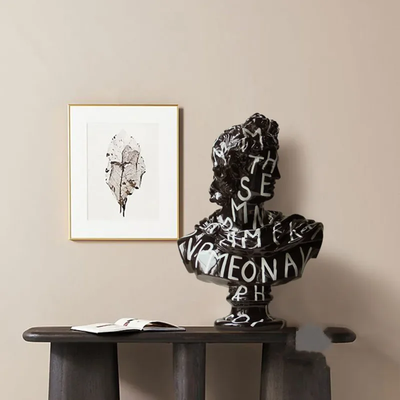 Economic Exquisite Simple Nordic Decoration David Statue Living Room Decoration Accessories Resin Sculpture Interior Home Decor