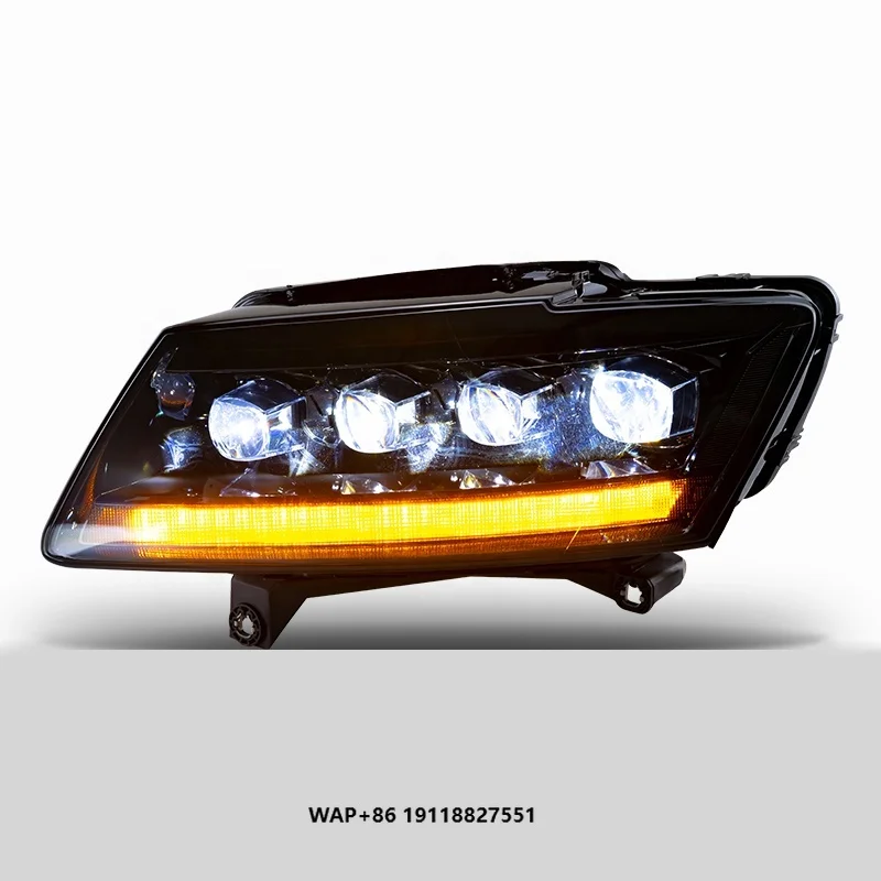 

Светодиодный головной фонарь в сборе для передней лампы Q5 2009-2018 года, полностью светодиодный матричный стиль