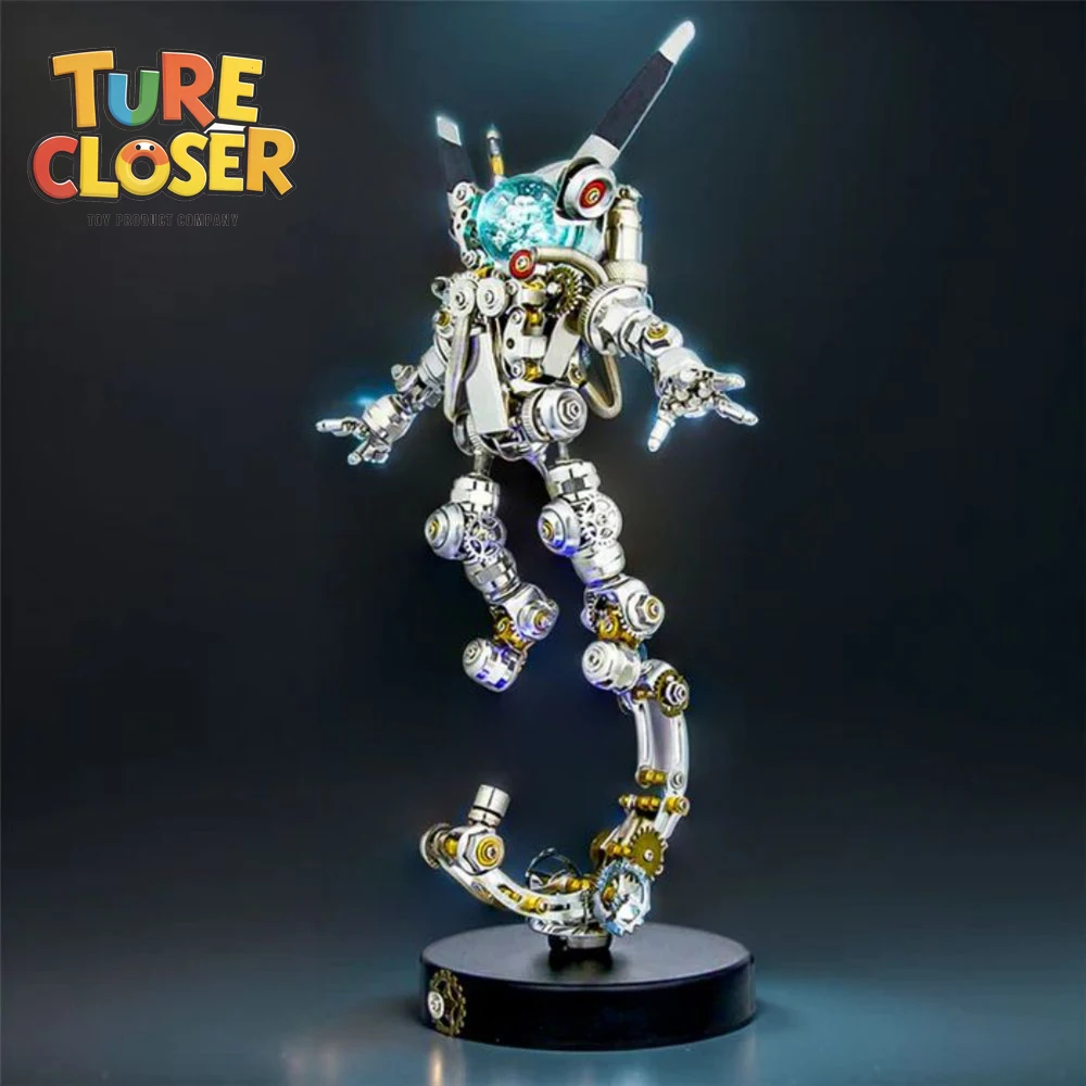 DIY 3D Sci-Fi Punk Metal Mechanical Aerospace Rabbit Assembly Model Kit Puzzles Building Block Set Toys Model DIY -500PCS