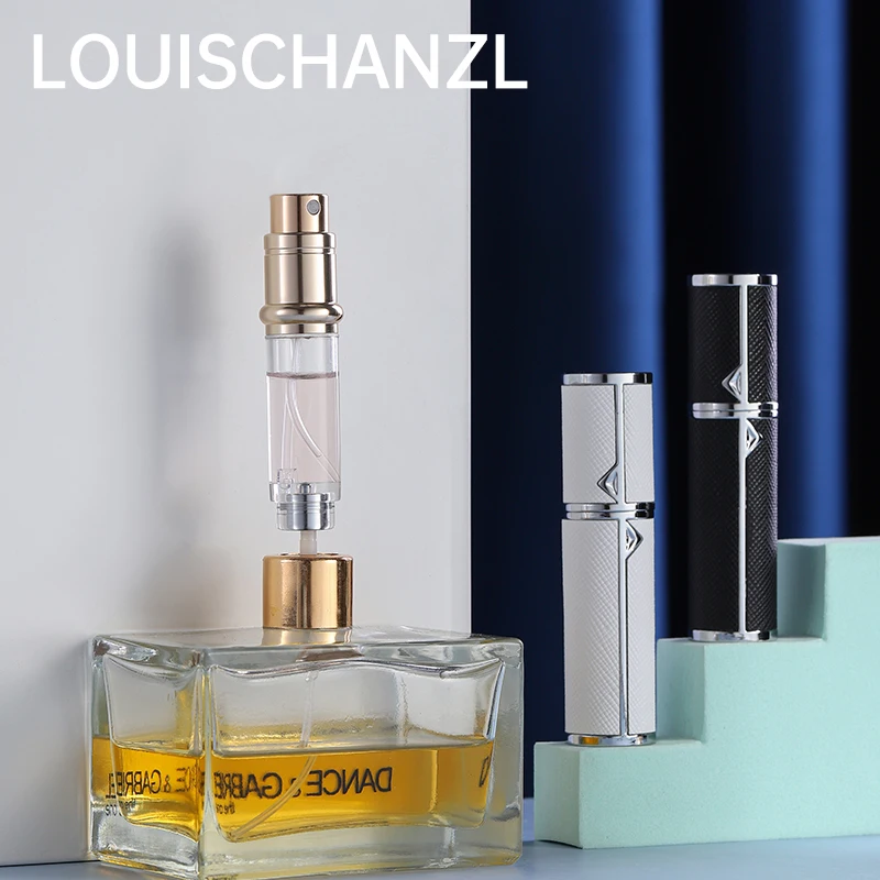 

Louischanzl Premium PU leather Sprayer Suitable for Boarding Tight Sealing Travel Perfume Spray 5ml Perfume Atomizer Bottle