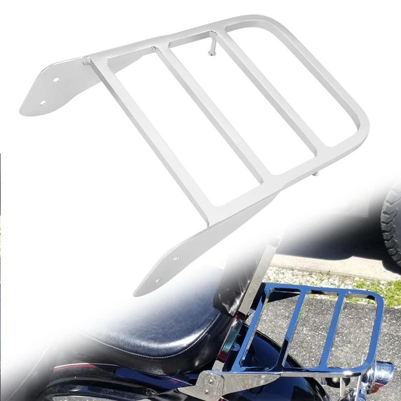 Motorcycle Steel Backrest Sissy Bar Luggage Rack For Yamaha V-Star 400 650 1100 Classic 1998-2013 Moto Accessories