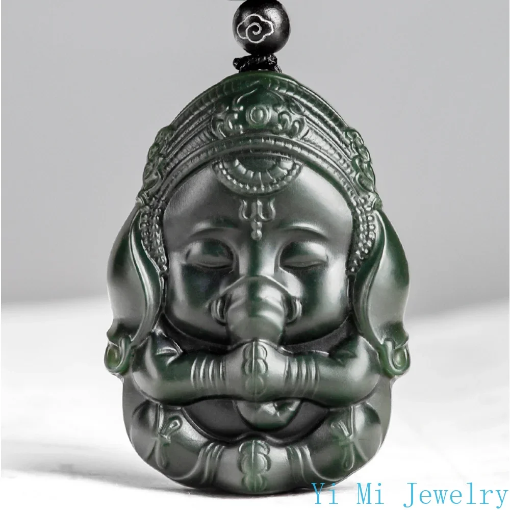 Natural Old Hotan Jade Black Jade Pendant Like God Men and Women Pendant Jewelry Jade Necklace Tudo Por 1 Real E Frete Gratis