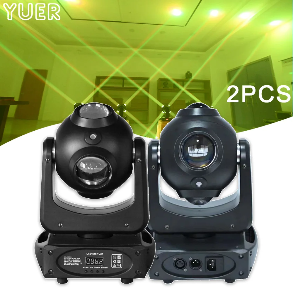 

2PCS LED 4x25w RGBW + RG Laser Beam Projector Moving Head DMX Music Control Home Party Wedding Stage Lighting Dj Disco Bar Club