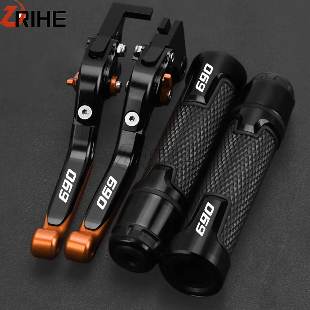 

Adjustable Brake Clutch Levers FOR 690DUKE 690 DUKE/SMCR 690SMCR 2008 2009 2010 2011 Hand Handlebar grips Motorcycle Accessories