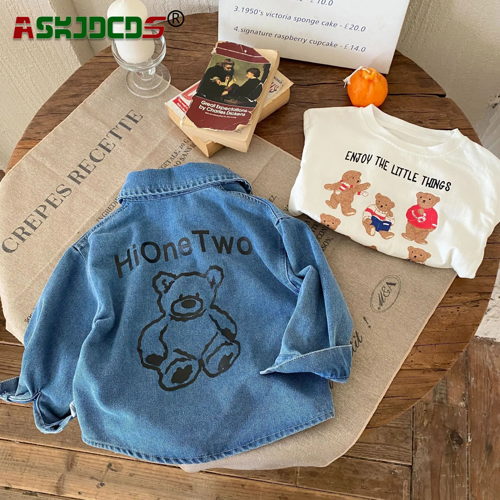 

2023 Autumn New In Kids/Baby Boys/Full Sleeve Cartoon Jacket/Denim Coat/Children Single Breasted Jacket/Toddler Fashion 1-7Y