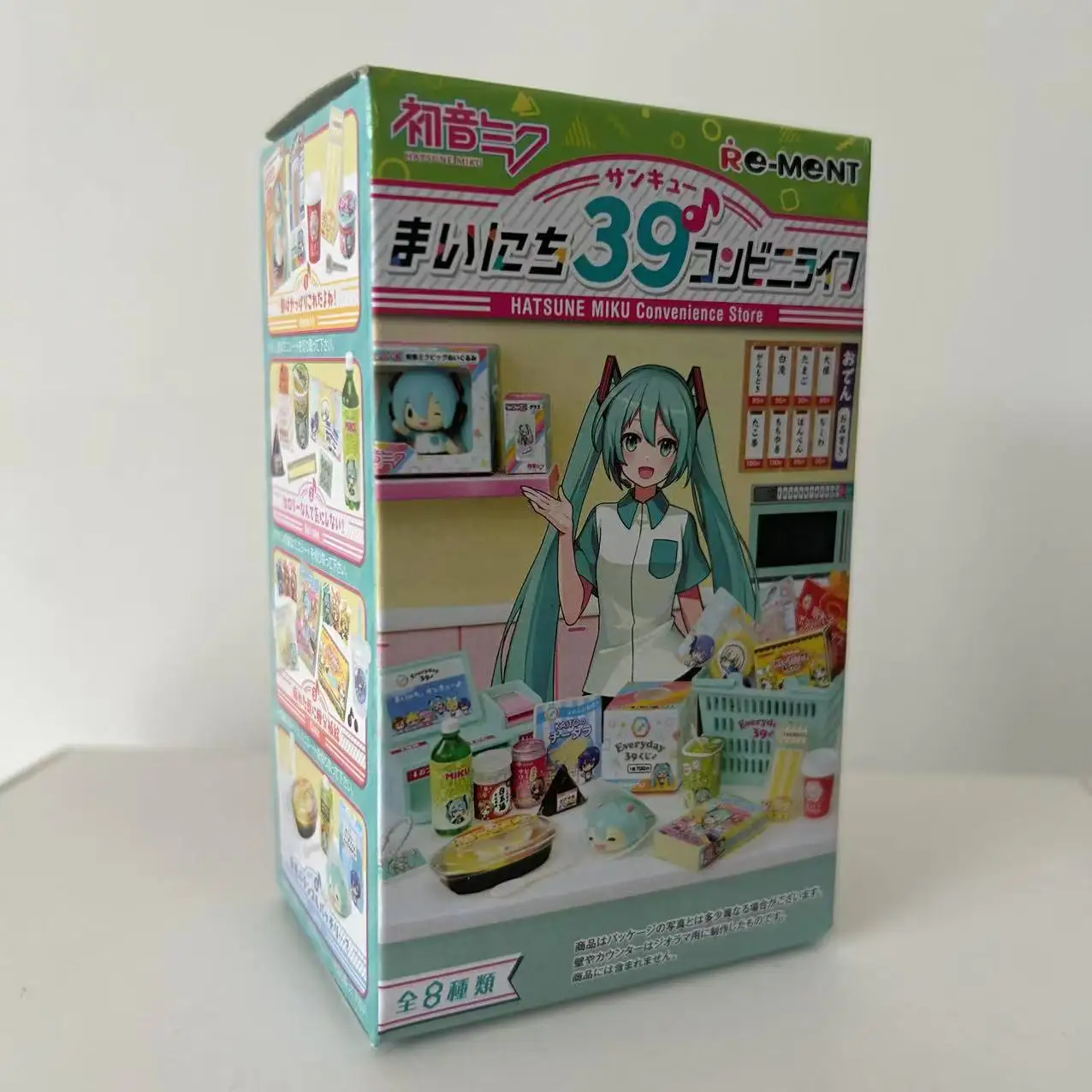 

Boxed 1pcs Random style Anime Hatsune Miku 39 convenience store Figure kawaii PVC Model Miniature DIY Toys Doll Collectible Gift