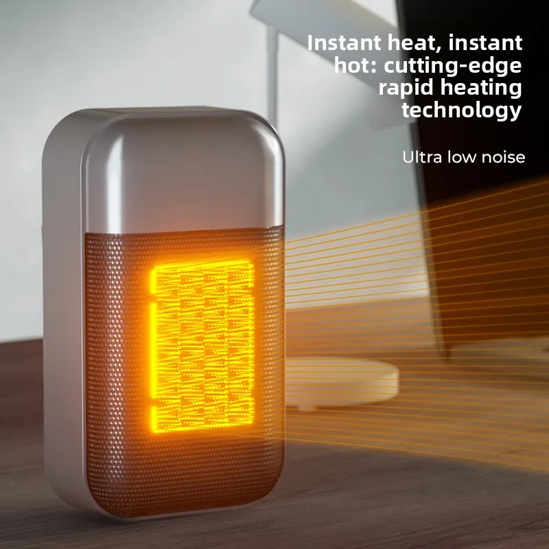 Home Desktop PTC Ceramic Heater Fan Desktop Small Vertical and Wall-Mounted Dual-Use Heater Fast Heating