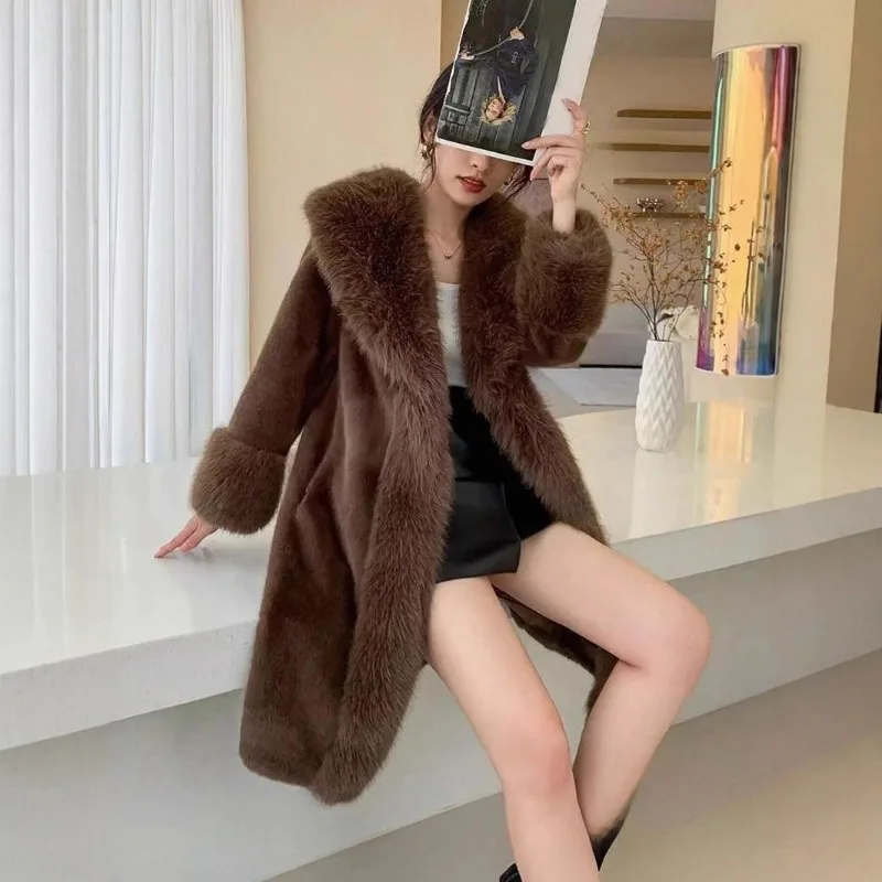 

New Women Clothing Long Coat Women's Winter Fur Coat