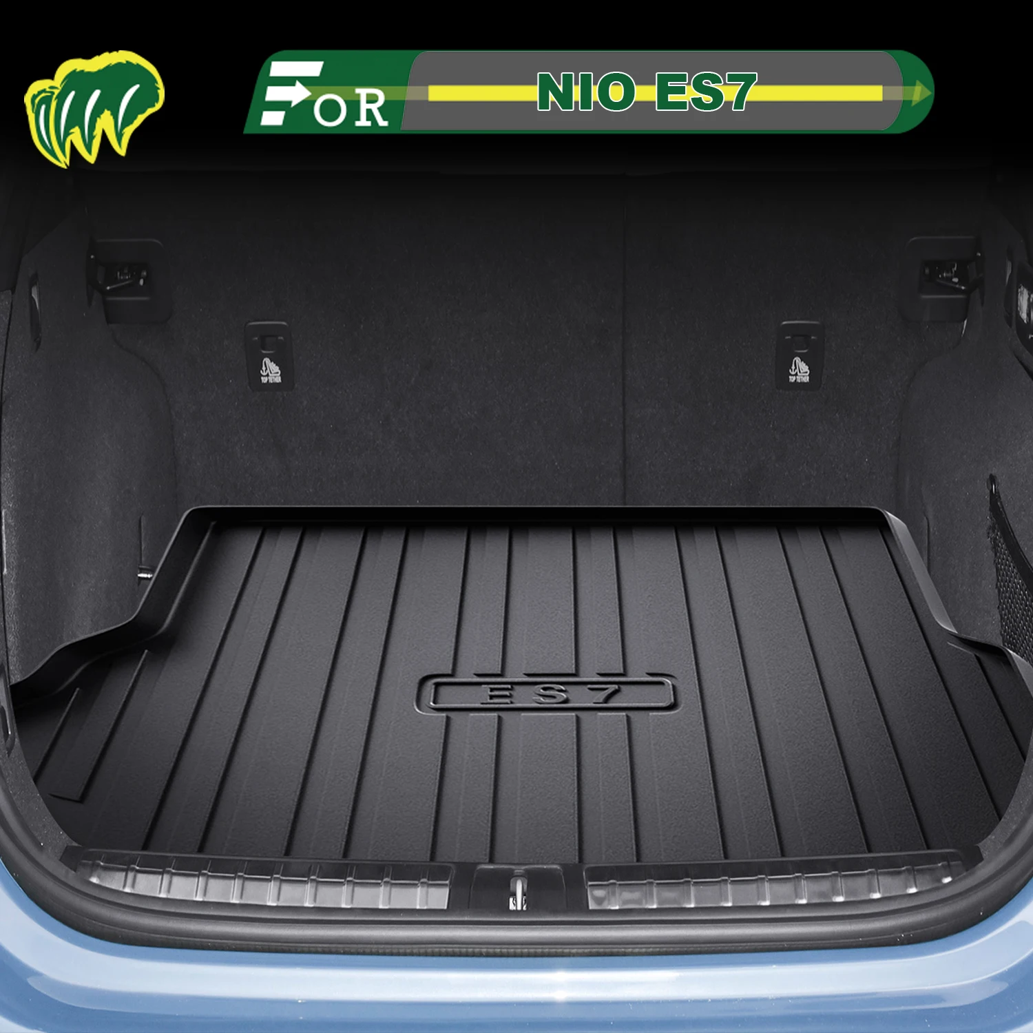 

For NIO ES7 2022-2025 TPE Custom Fit Car Trunk Mat All Season Cargo Mat 3D Shaped Trunk Liner Trunk Protection Mat