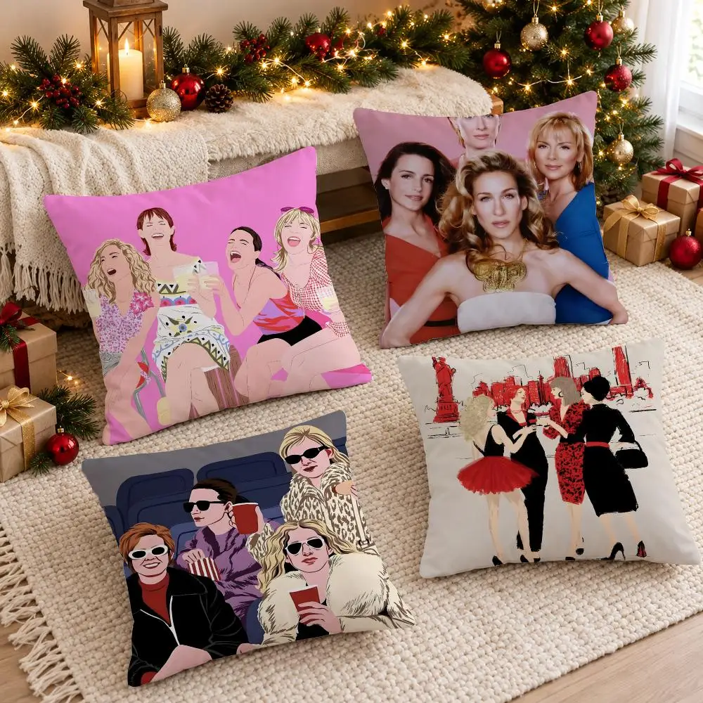 Glamorous Trendy Sex And The City Cushion Cover Sofa Living Room Home Decor Invisible Zipper Anti-dustmite Shell