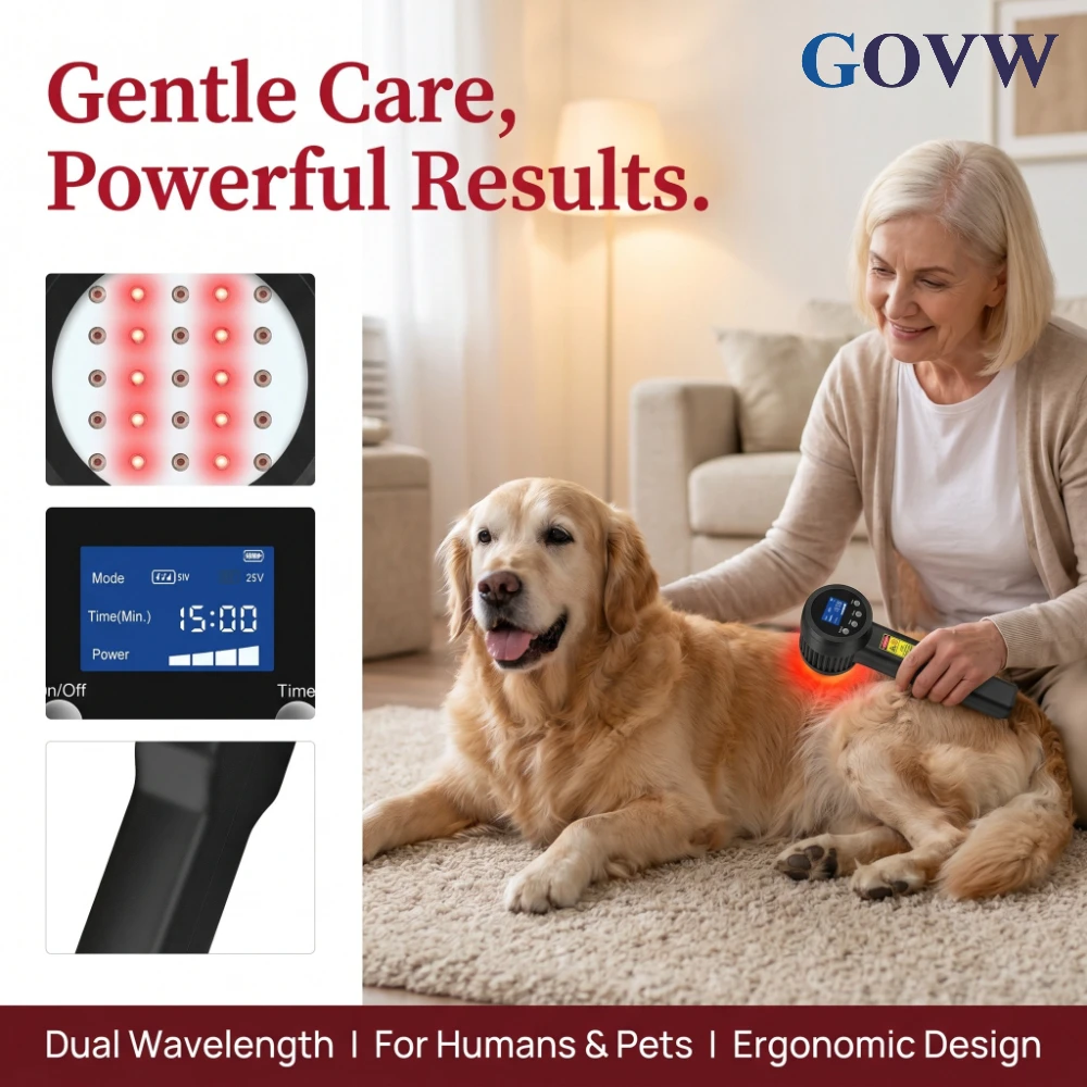GOVW 25W 905nm+808nm Medical Class 4 Laser Therapy Device for Physiotherapy Human Pet Pain Relief Non Invasive NIR Light Therapy