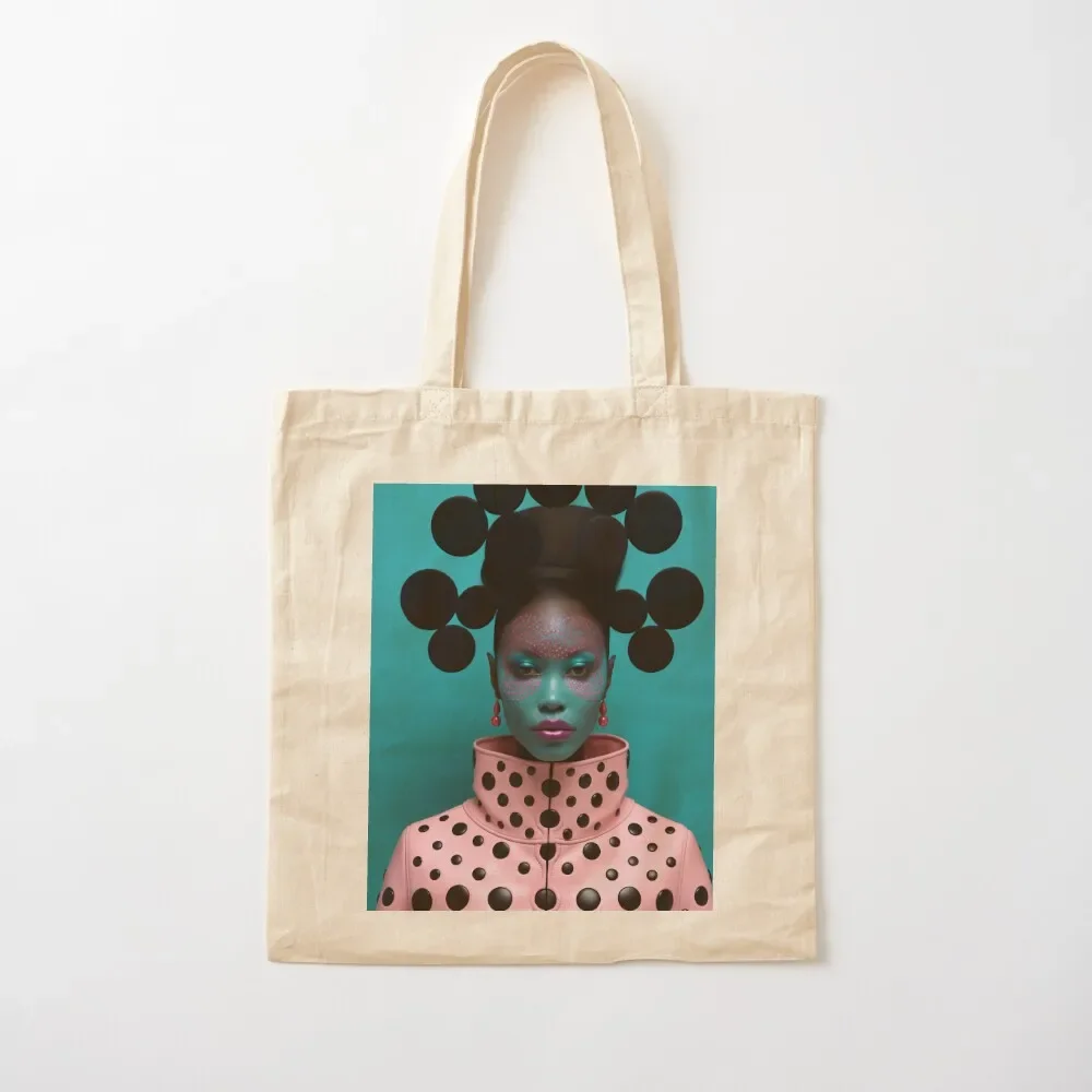 

High African Fashion: Blue & Pink Tote Bag shopper bags Canvas shoulder bag Big bag women Customizable tote