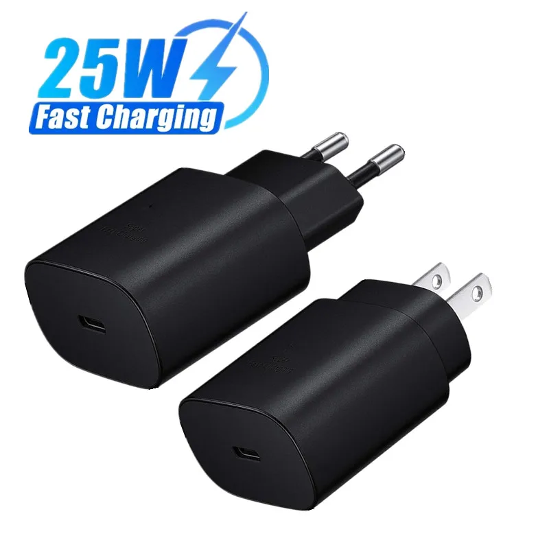 

25W Super Fast Charger USB C Power Adapter With Type C Cable For Samsung Galaxy S24 S23 S22 S21 Note 20 Ultra Plus