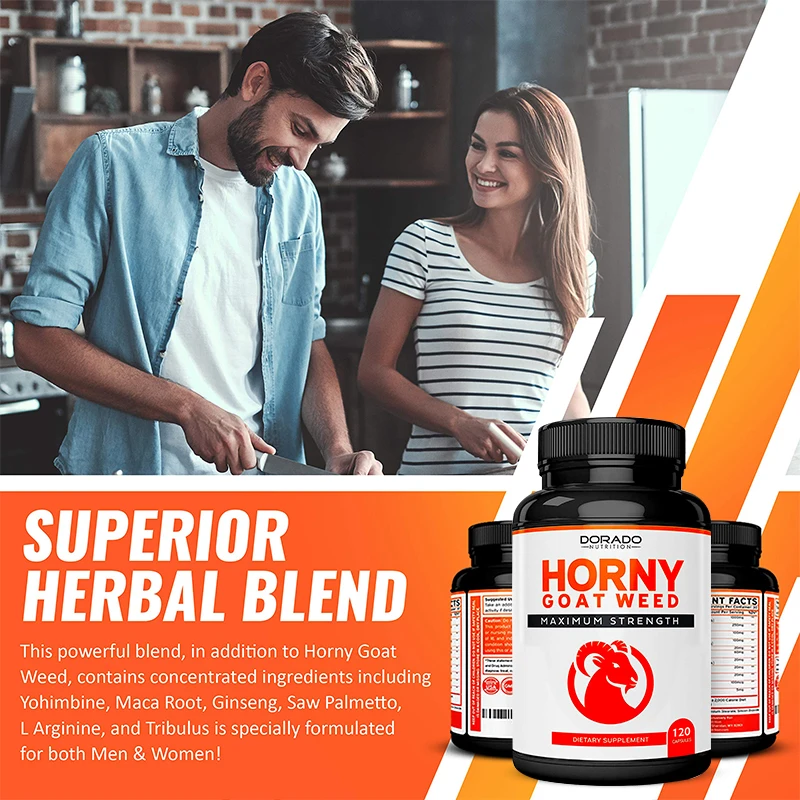 Premium Herbal Blend with Concentrated Ingredients Including Maca Root, Ginseng, Saw Palmetto, and Tribulus