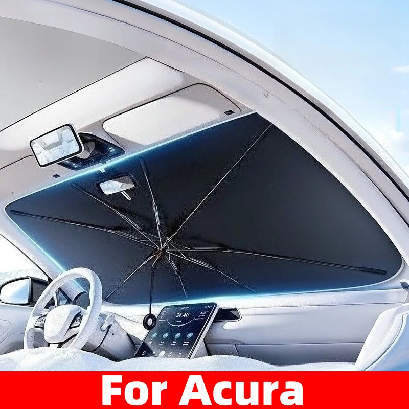 

For Acura Car Sunshade Umbrella Windshield Folding Front Parasol Umbrella Type Sun Shade pull ring Car sunshade1PC