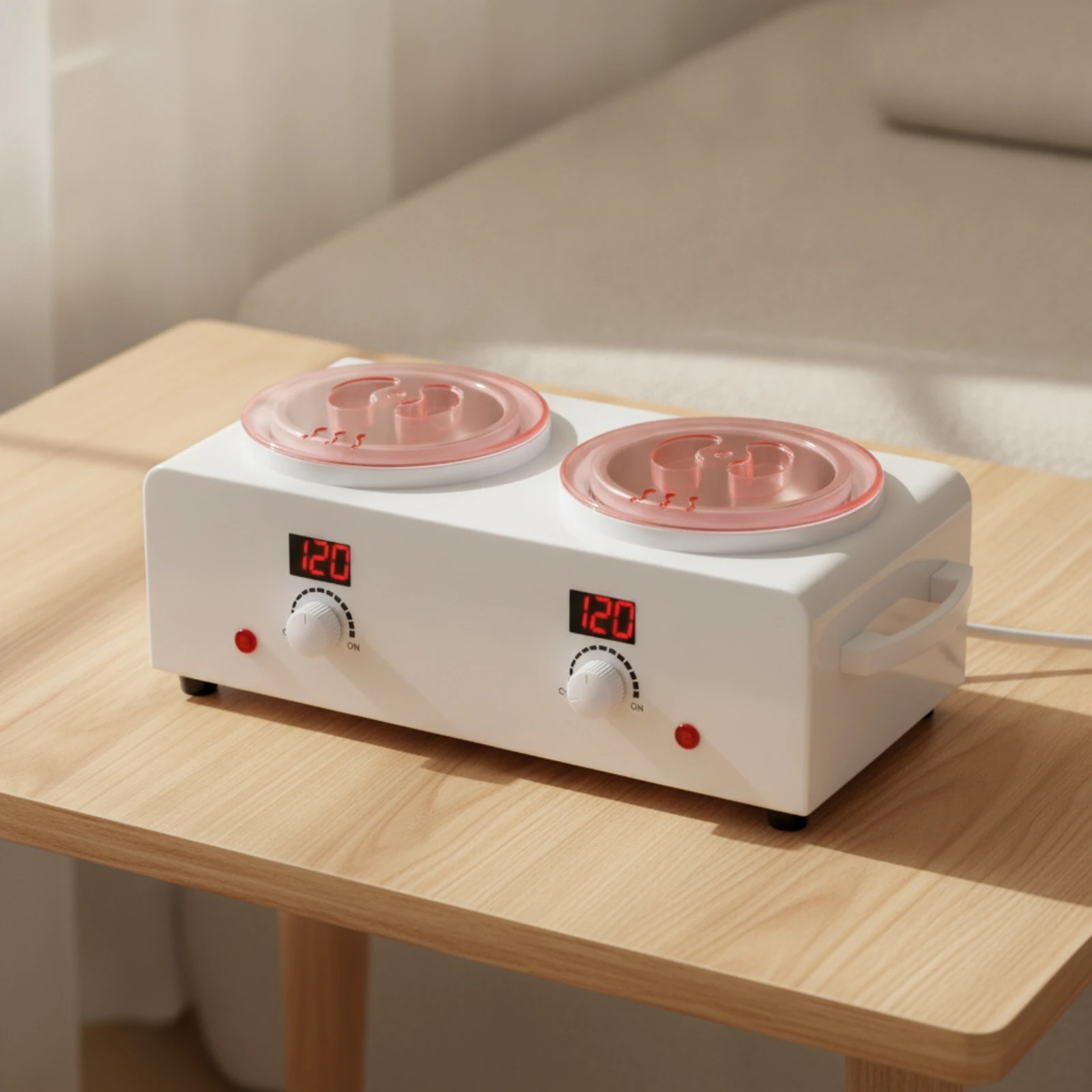 Double Polish Warmer Non-Slip Double Polish Heater with Digital Displays Easy to Clean Long-Lasting for Home Beauty Routines