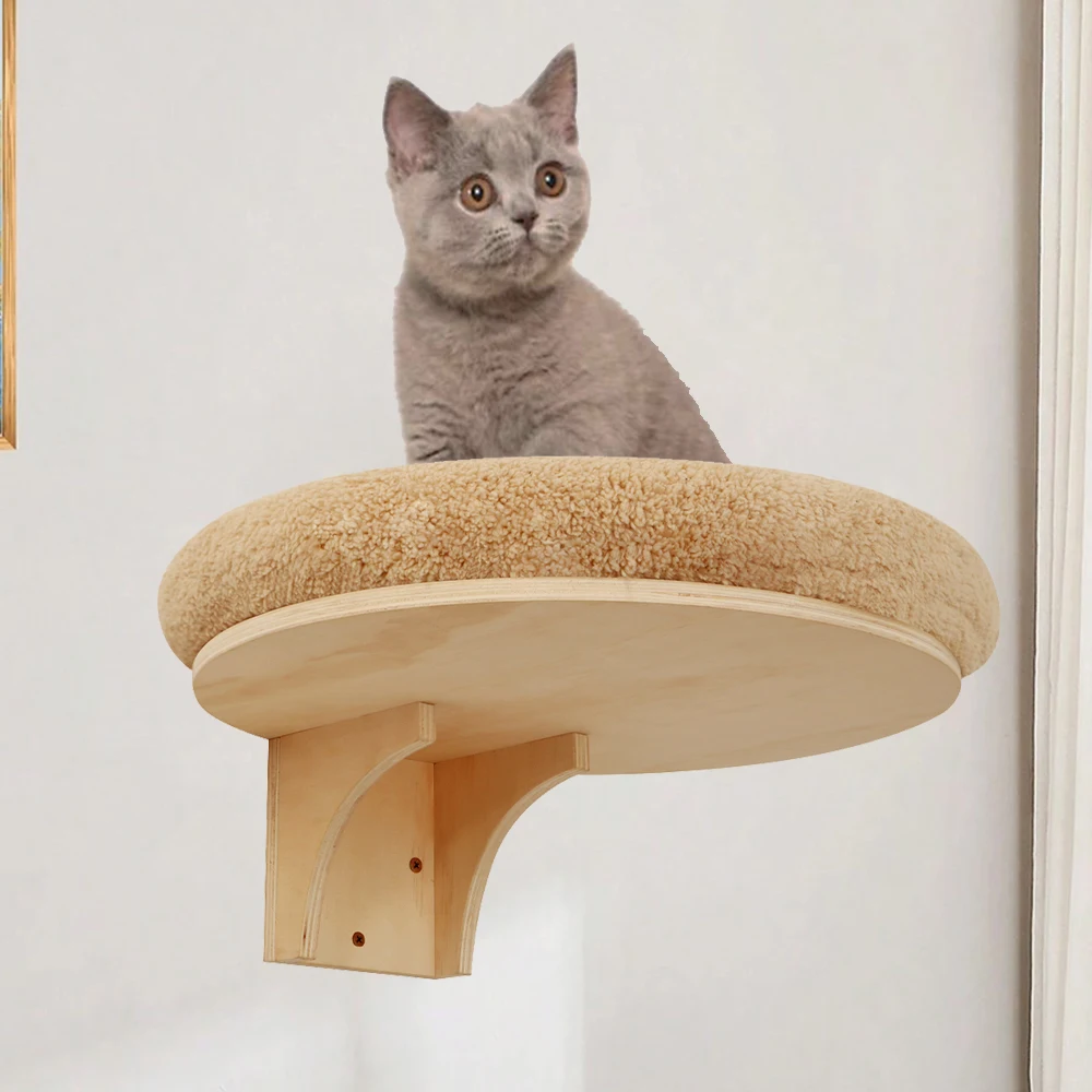 

Cat Nest Cat Climbing Shelves Wall Mounted Tree Tower Stairway Ladder For Cats Hammock Perch Wooden For Cat Climbing & Playing