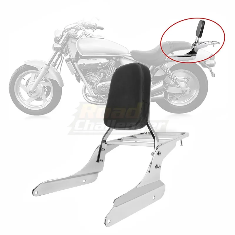 

Motorcycle Backrest Sissy Bar With Luggage Rack Chrome For HONDA SHADOW VLX VT400-600 1996-2008 Accessories