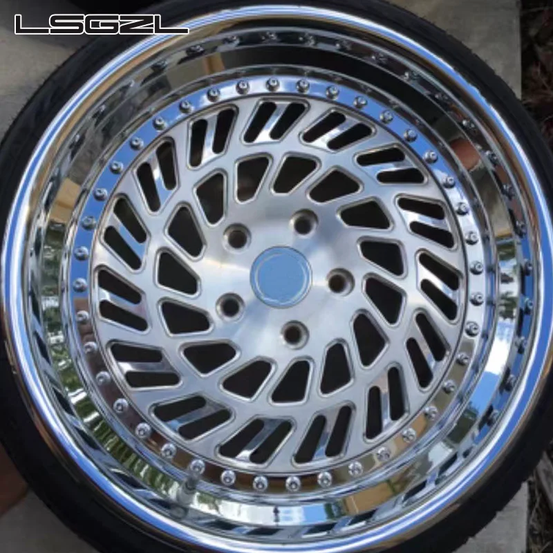 Forged  2 Piece Wheels 6061 T6 5x114.3 19 20 Inch 5X112 5X120 5X120.65 for BMW G87 M2 M3  M5 Corvette Z06 C7 C8 Audi Rs6 R8