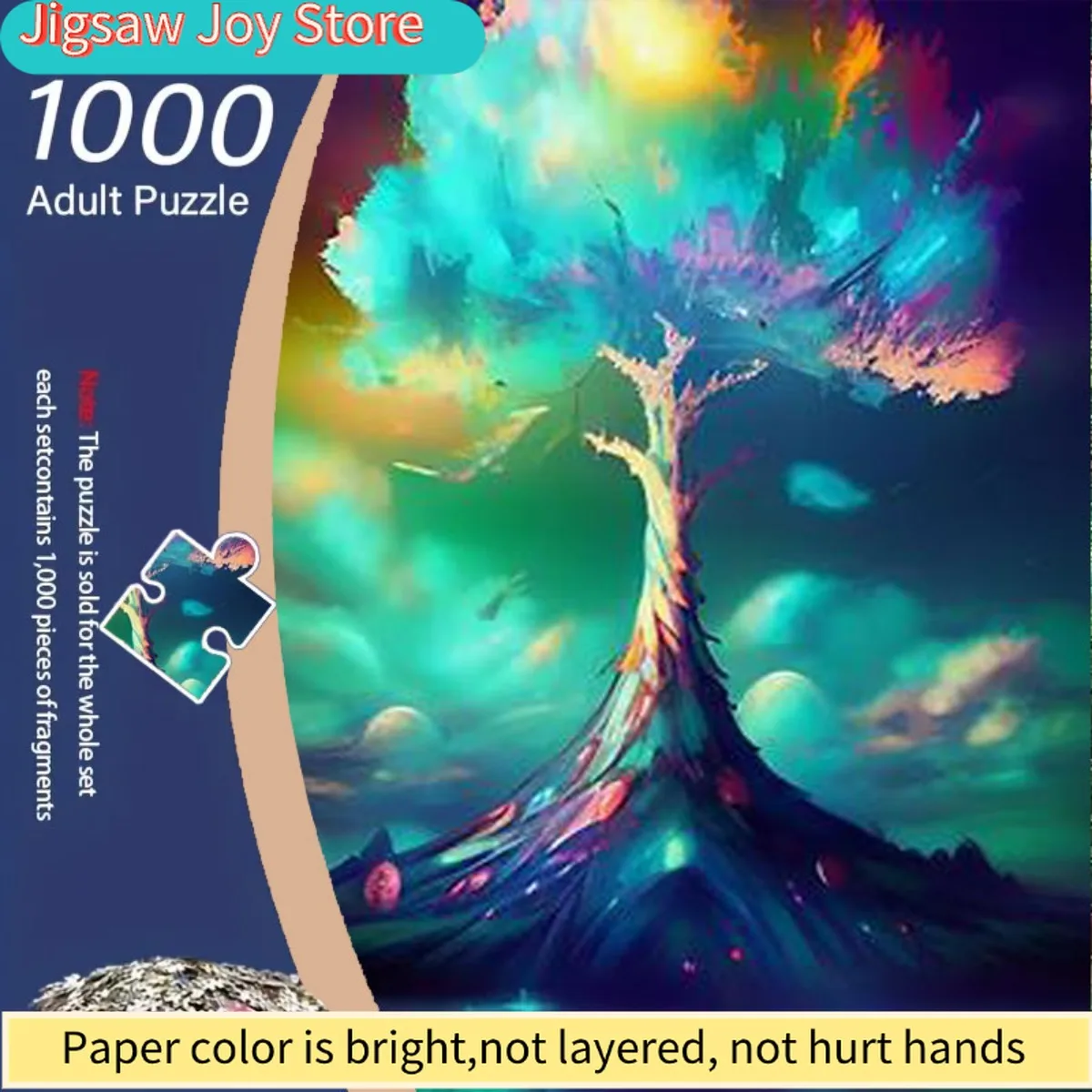 

Гигантский пазл на 1000 элементов для взрослых - Зимняя лиса в снегу с голубым небом и облаками, сложный 3D-эффект, яркие цвета