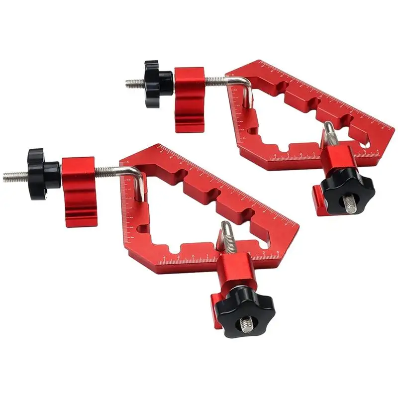 

90 Degree Clamp 2pcs Positioning Squares Aluminum Alloy Positioning Tool For DIY Woodworking Carpenter Box Furniture Making