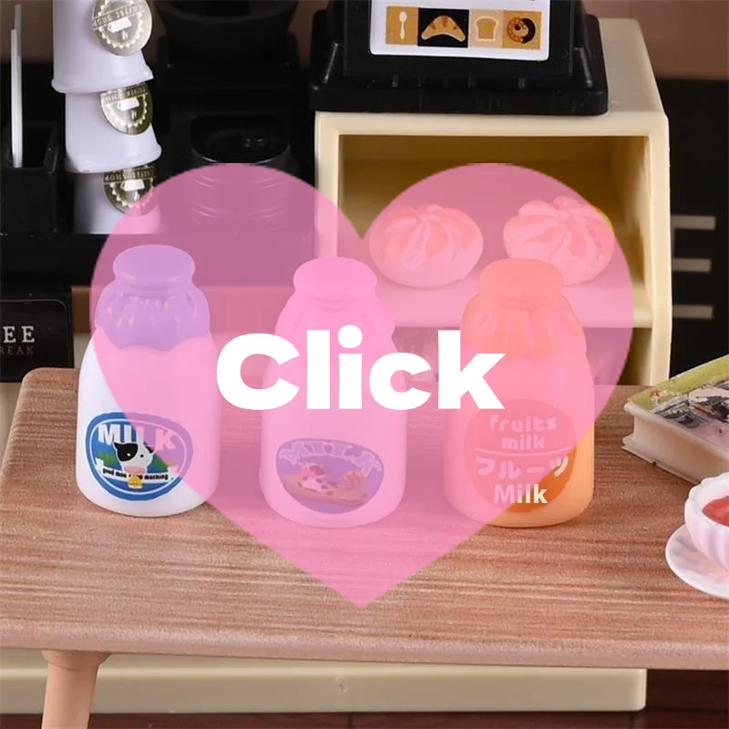 10-teiliges Puppenhaus, japanische Milchflasche, Miniaturen, Modell, Convenience-Store, Zubehör für Puppenhaus, Kinder, Rollenspiel, Spielzeug, Geschenke