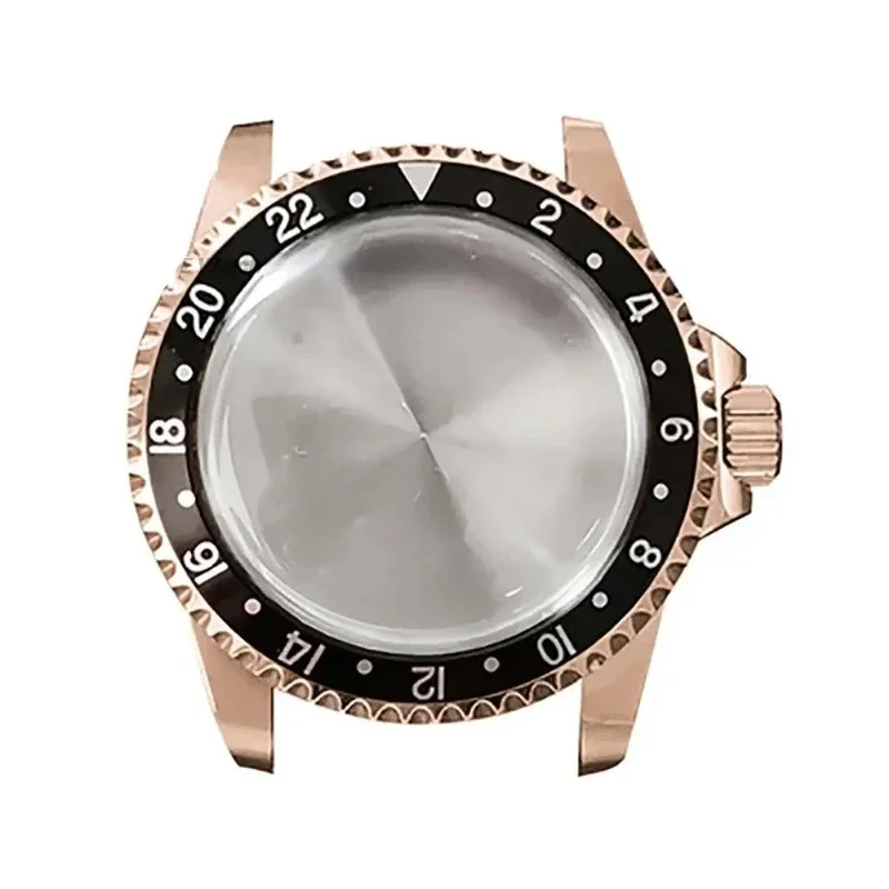 39.5 มม.สแตนเลส PVD ชุบกรณีนาฬิกา Vintage แบบสองทิศทางการหมุนสําหรับ SUB GMT NH35/36 การเคลื่อนไหวอุปกรณ์เสริมอะไหล่