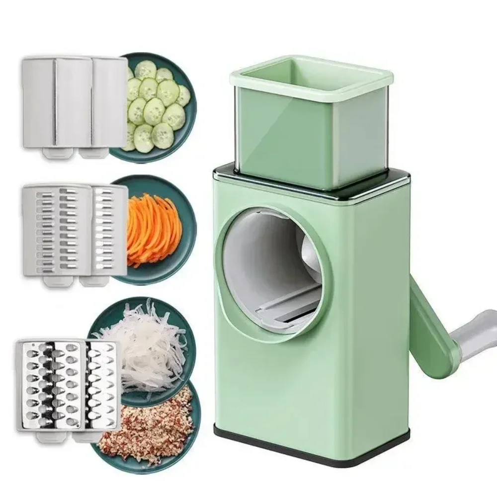 Multifunctional Vegetable Cutter Household Vegetable Cutting Artifact Potato Shredder Slicer Grater 3 In 1 Manual Food Chopper