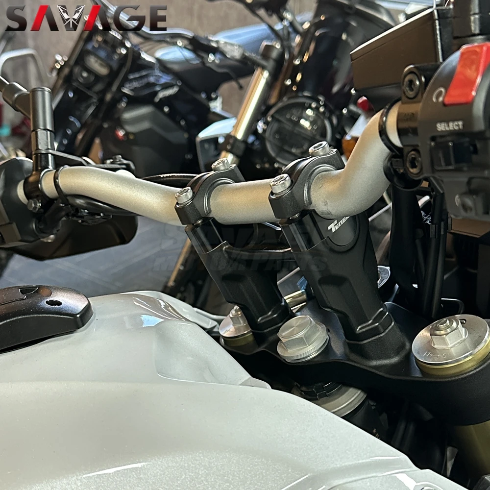 2026 T700 Tenere 700 Handlebar Risers Bar Clamp Cover Bar Mount Adapter For Yamaha Tenere 700 World Raid Rally Extreme Explore