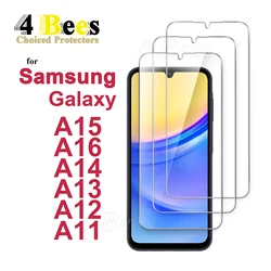 For Samsung Galaxy A15 A16 A14 A13 A12 A11 4G 5G Tempered Glass Screen Protector 1-4 pcs Protective Mica Clear Cryatal