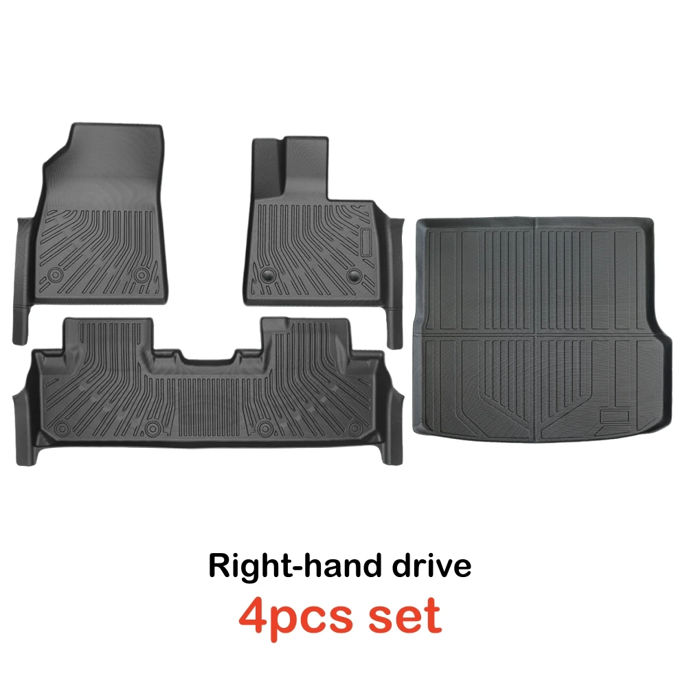 Für BYD Sealion 6 Seal U Song Plus RHD 2024 2025 2026 TPE-Fußmatten & Kofferraummatte Allwetter-Kofferraumeinlagen Rückenlehnenmatten TPE – Detail 7