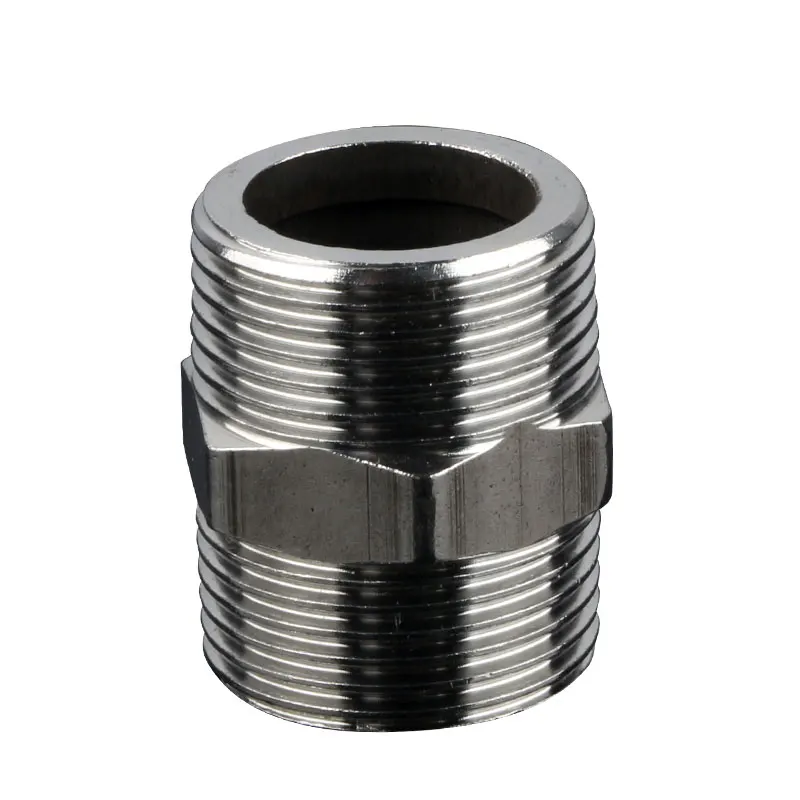 Фитинг для входной трубы из нержавеющей стали, 32 мм, наружный диаметр, прямой стыковой шов, Двойная внешняя резьба, прямая внешняя резьба