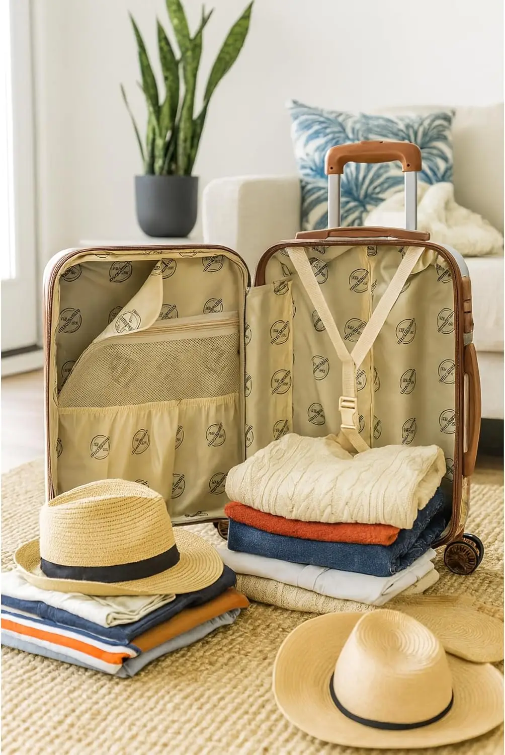 Europe 20-Inch Carry-On Expandable Spinner Luggage with TSA Lock