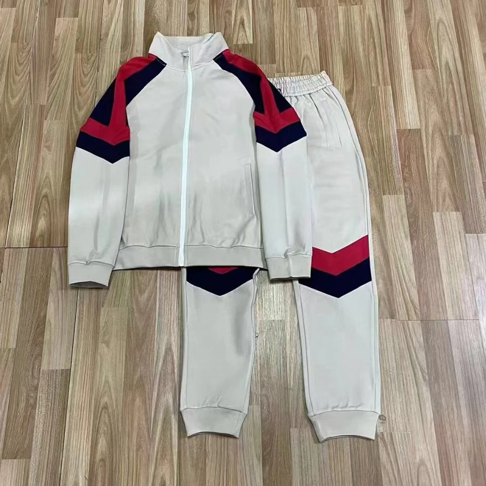 

2023 new brand Spring Sports Suit Men's Fall 2022 New Trend Casual Fashion Men's Cardigan Sweater Two-Piece Fashion