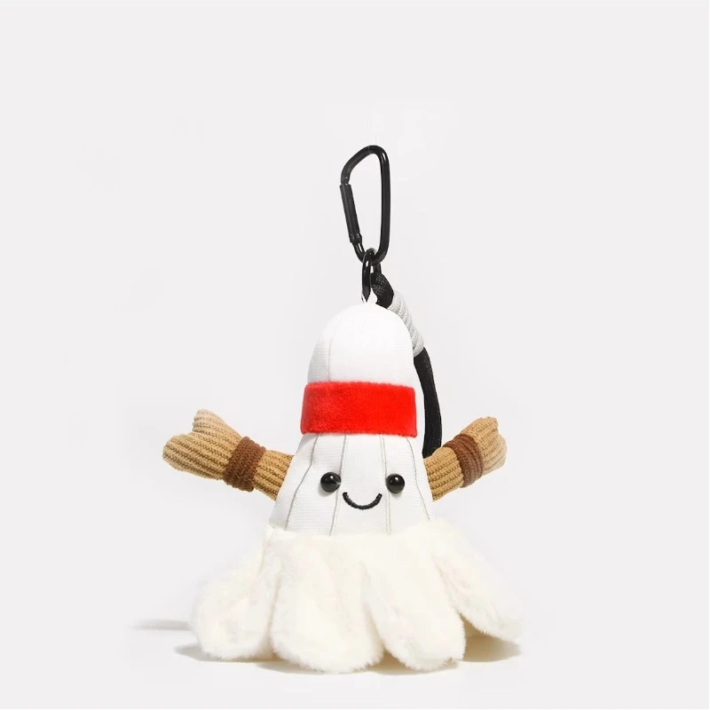 Niedliche Badminton-Basketball-Tischtennisschläger, Plüschtier-Anhänger, super süße Puppen, Rucksack-Anhänger für Liebhaber, Schlüsselanhänger, Geschenke