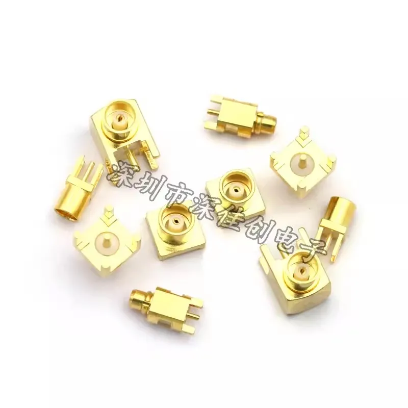 (10PCS) MCX-KE-JE female seat elbow right-angle female head seat MMCX-KWE four-legged male radio-formed PCB board socket