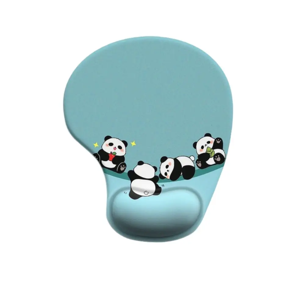 Non-Slip Cartoon Animal Mouse Pad Soft Ergonomic Comfortable Wrist Rest Smooth Surface Silicone Desktop Wrist Support Computer