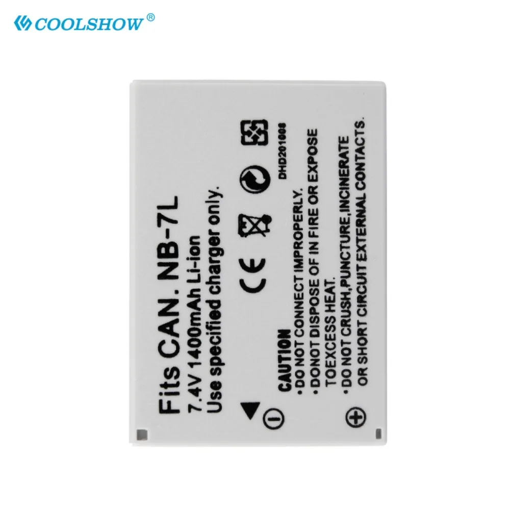 NB-7L 1400mAh batería NB 7L NB7L para Canon Powershot G10 G11 G12 SX30IS baterías recargables para cámara