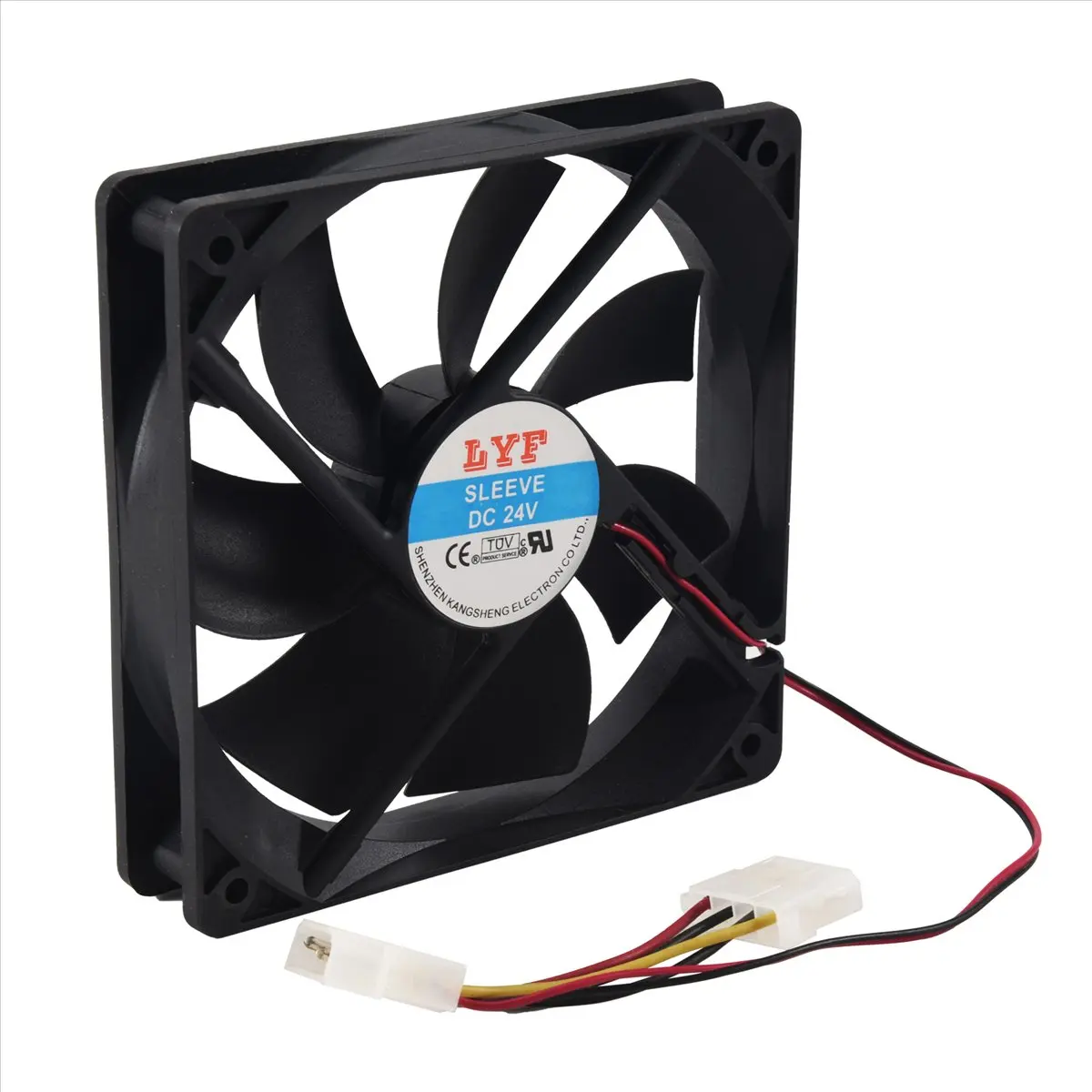 120mm x 25mm DC 24V 4Pin Sleeve Bearing Computer Case Cooling Fan