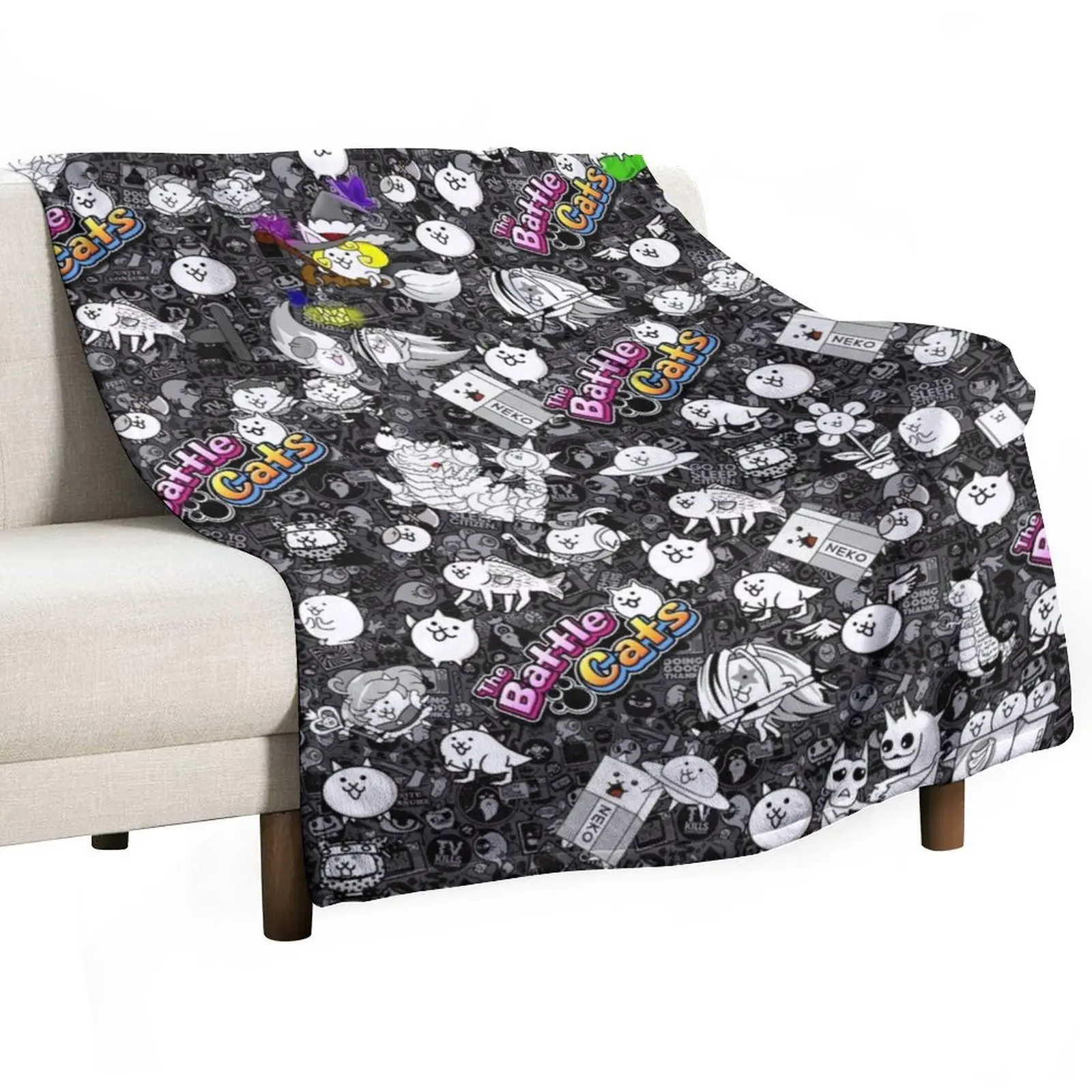

Battle Cats Throw Blanket Thins Stuffeds Plush Thin Blankets