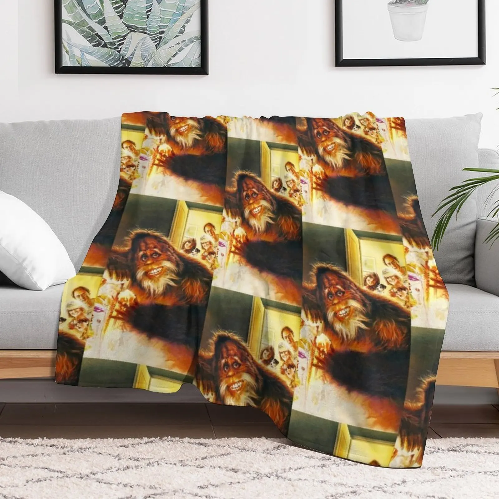 Harry and the Hendersons Throw Blanket Sofa Quilt Flannel Weighted Blankets