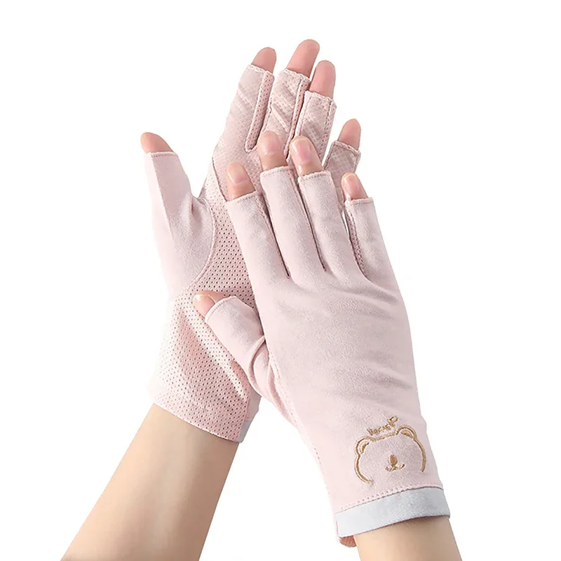 1 Pair Anti UV Nail Gloves UV Gel Shield Glove Fingerless Manicure Nail Art Tools LED Lamp Nails Dryer Radiation Hand