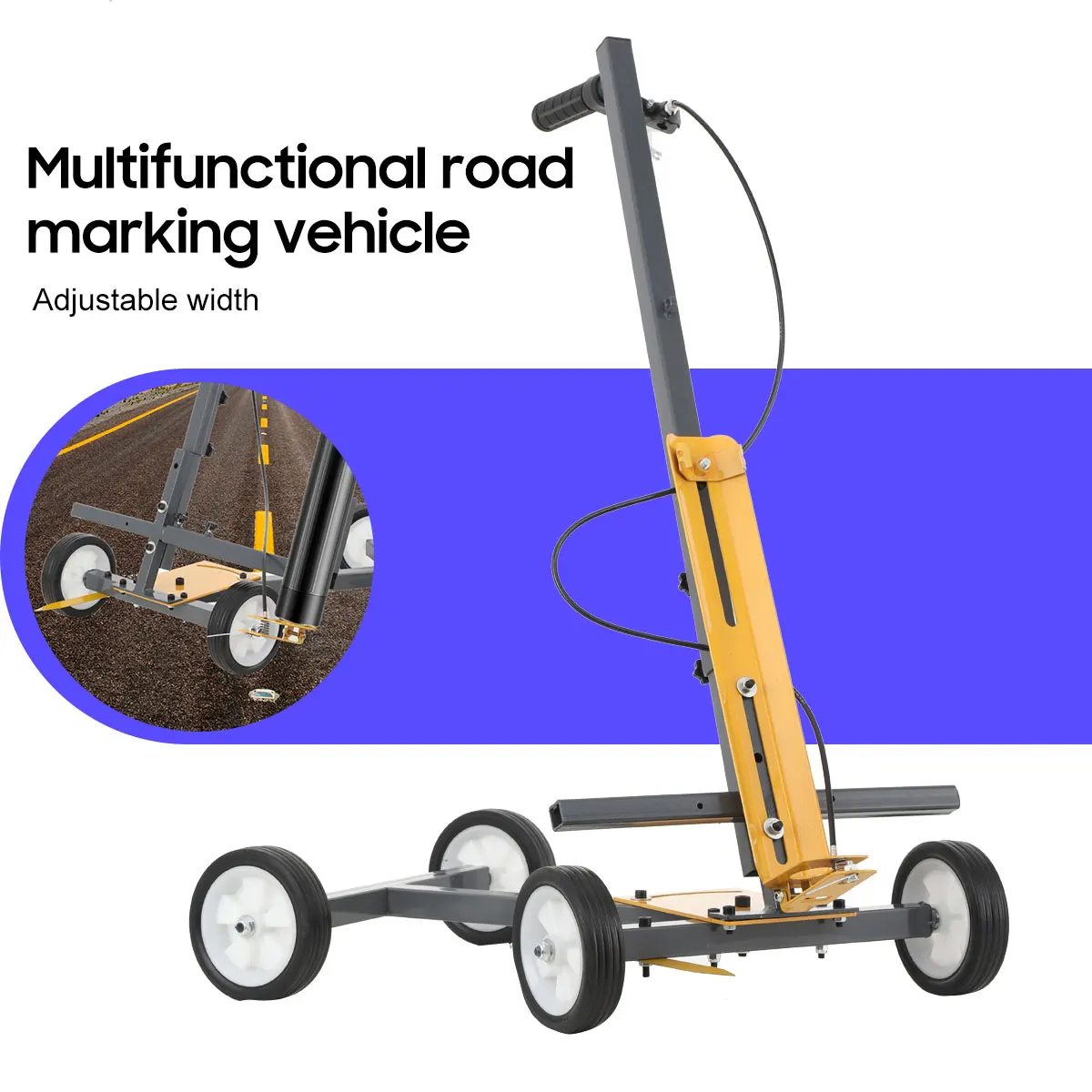 

Hand-Push Lane Marking Applicator Multifunction Line Marking Machine Sports Field Marking Machines Paint Line Striping Equipment