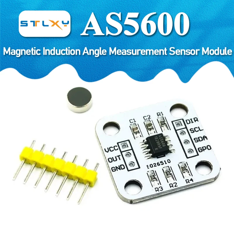 AS5600 magnetic encoder magnetic induction angle measurement sensor module 12bit high precision