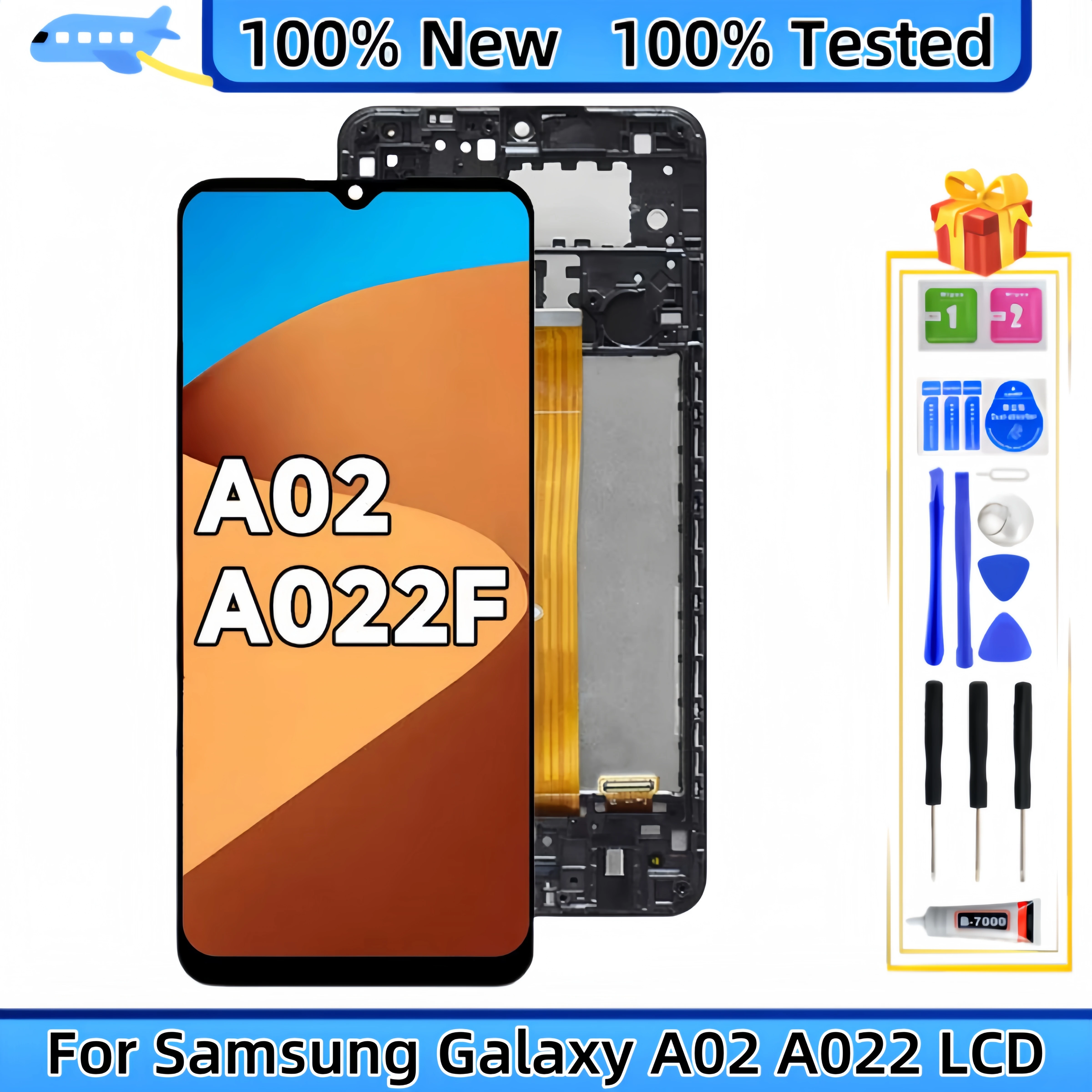 

For Samsung Galaxy A02 A022 SM-A022F SM-A022F/DS SM-A022M LCD Display Touch Screen Digitizer Assembly Replacement