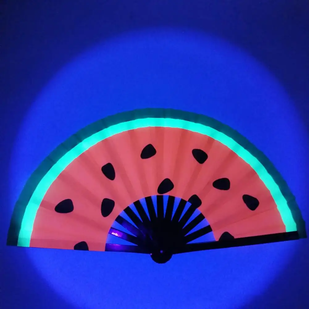 Party Prop Fan Colorful Rave Fans Bamboo Ribs Decorative Gifts for Festival Dancing Parties Vibrant Accessories for Men Women