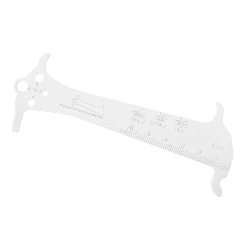 Mountain Bike Chain Gauge Measurement Ruler Bike Wear Checker Indicators Bicycles Chain Repair Tool Easy to Use Dropship