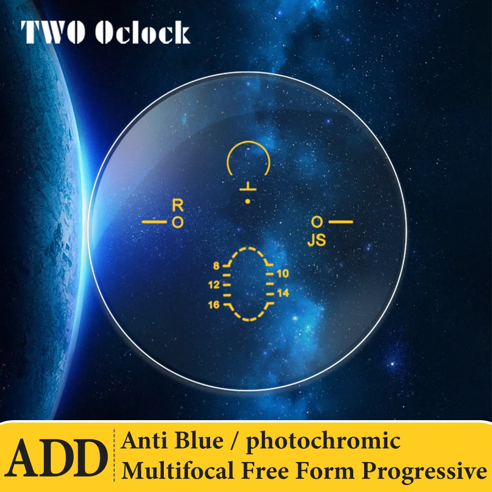 Occhiali multifocali progressivi interni lenti ottiche da vista diottrie sferiche antiriflesso fotocromatiche Anti blu personalizzate