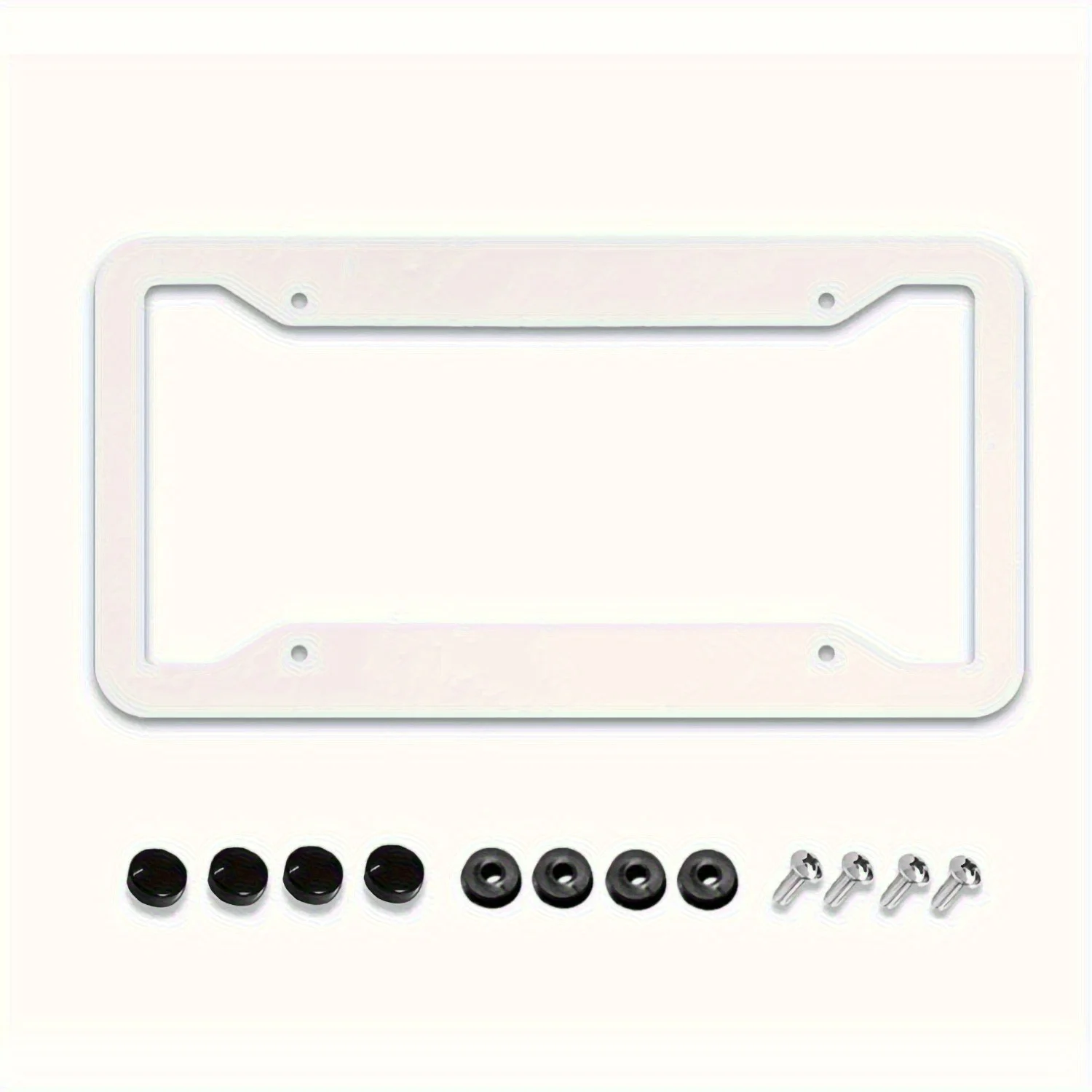 Set of 2 Metal License Plate Frames Featuring The British Union Jack Designed for 4-Hole Mounting Compatible with Vehicles
