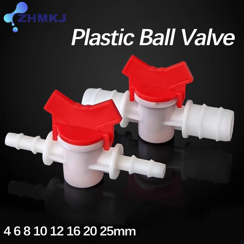 

Шланг из ПВХ, двухходовой пластиковый шаровой клапан, пластиковый трубный клапан 4 ~ 25 мм, соединитель для садового аквариума, разъем для капельного орошения